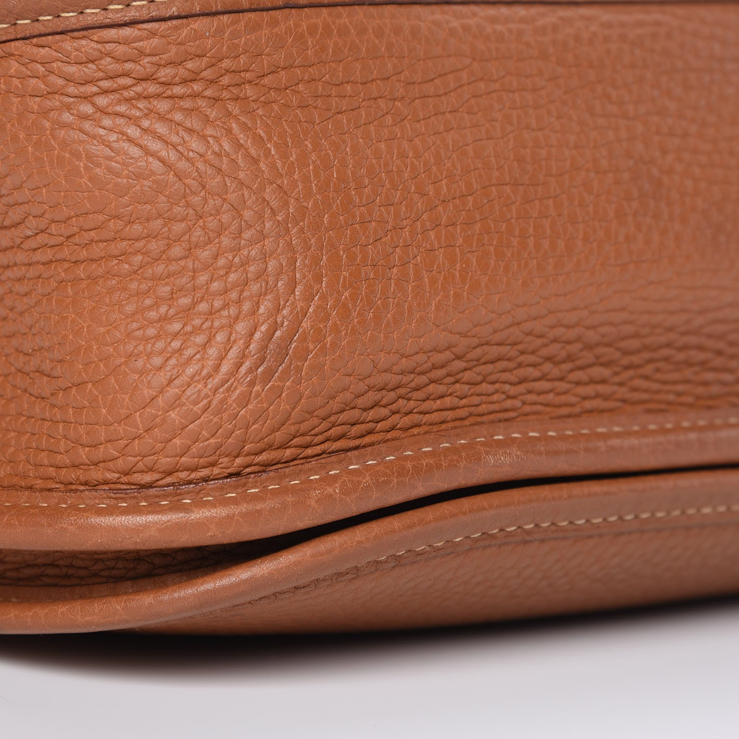 Hermes Taurillon Clemence Evelyne II GM Gold 9 of 10