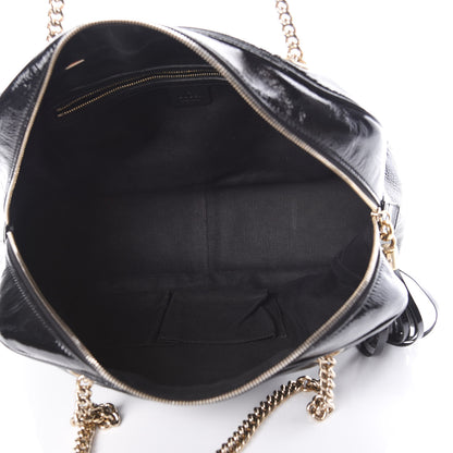 Gucci Vernice Naplack Medium Soho Bowler Black 5 of 13