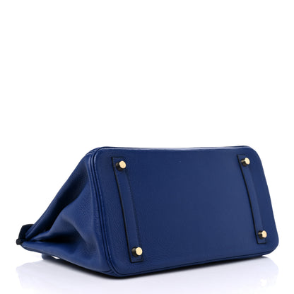Hermes Taurillon Novillo Birkin 30 Bleu Saphir 5 of 12