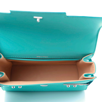 Delvaux Smooth Calfskin Mini Tempete Satchel Turquoise 6 of 15