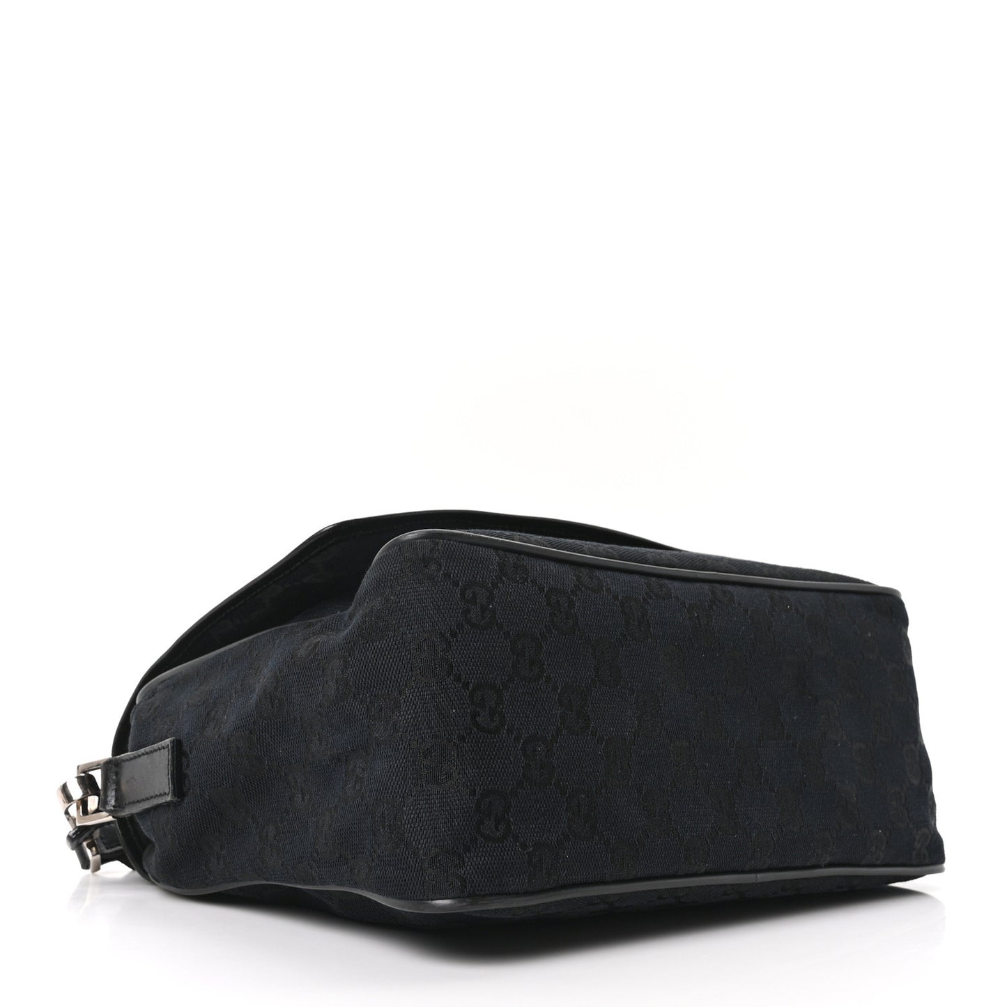 Monogram Flap Pocket Messenger Bag Black