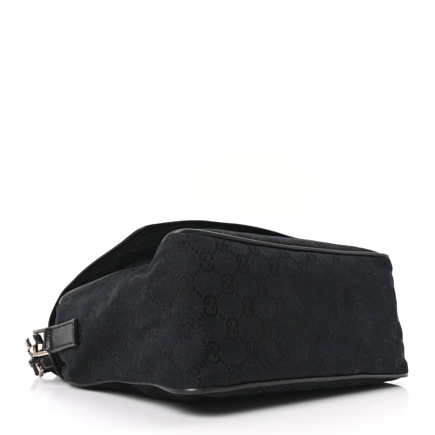 Gucci Monogram Flap Pocket Messenger Bag Black 4 of 10