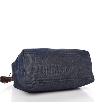 Prada Denim Shoulder Bag Bleu 4 of 10