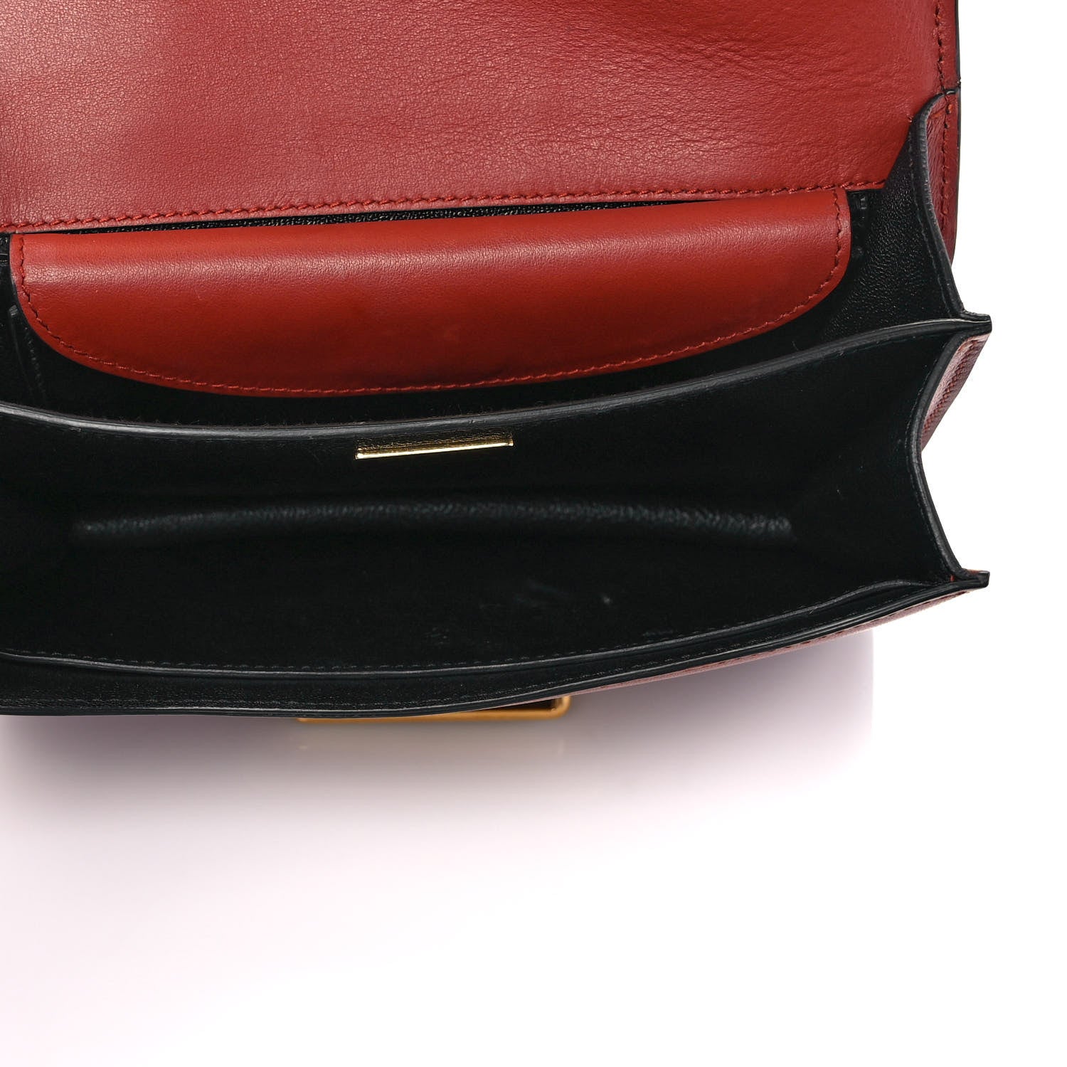 Prada City Calfskin Saffiano Cahier Bag Cotto Black 4 of 10