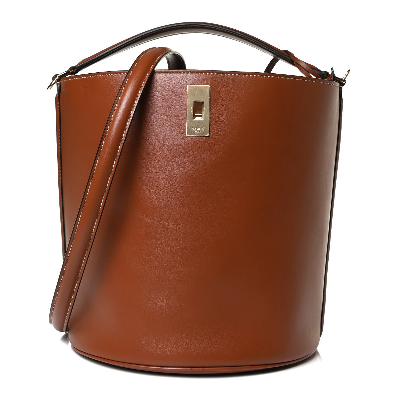 Celine Smooth Calfskin Bucket 16 Bag Tan 11 of 15