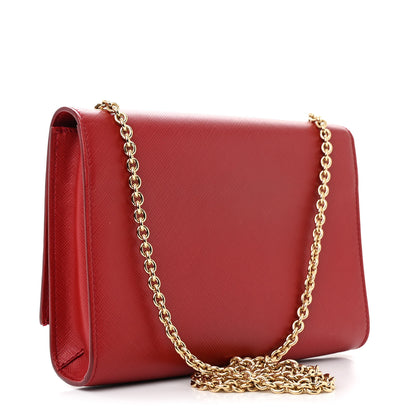 Salvatore Ferragamo Hammered Calfskin Mini Miss Vara Bow Chain Bag Rosso 3 of 11