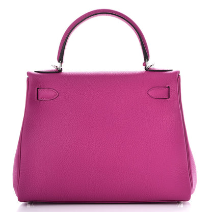 Hermes Togo Kelly Retourne 28 Rose Pourpre 5 of 38