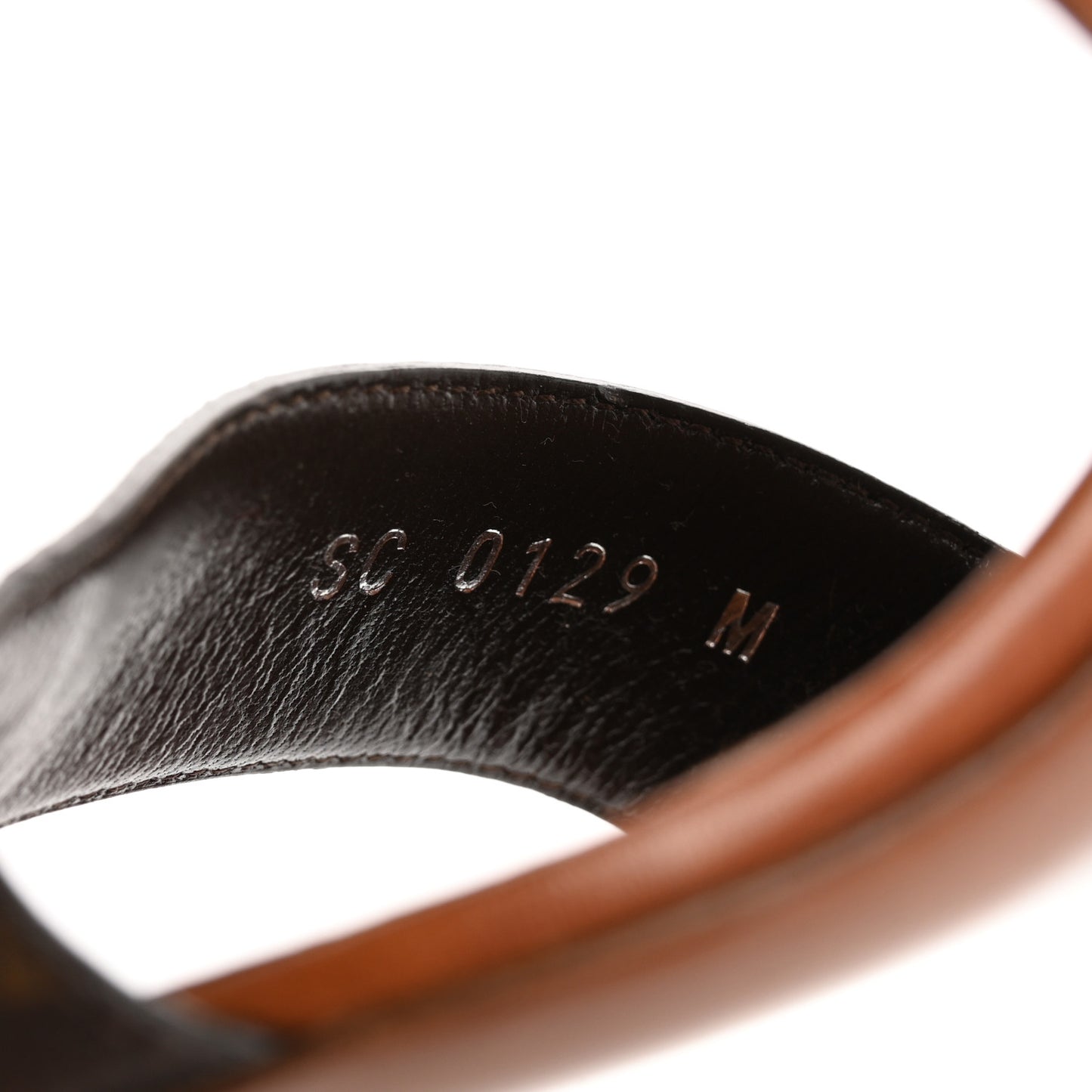Calfskin Monogram Horizon Sandals 37.5 Cognac Brown