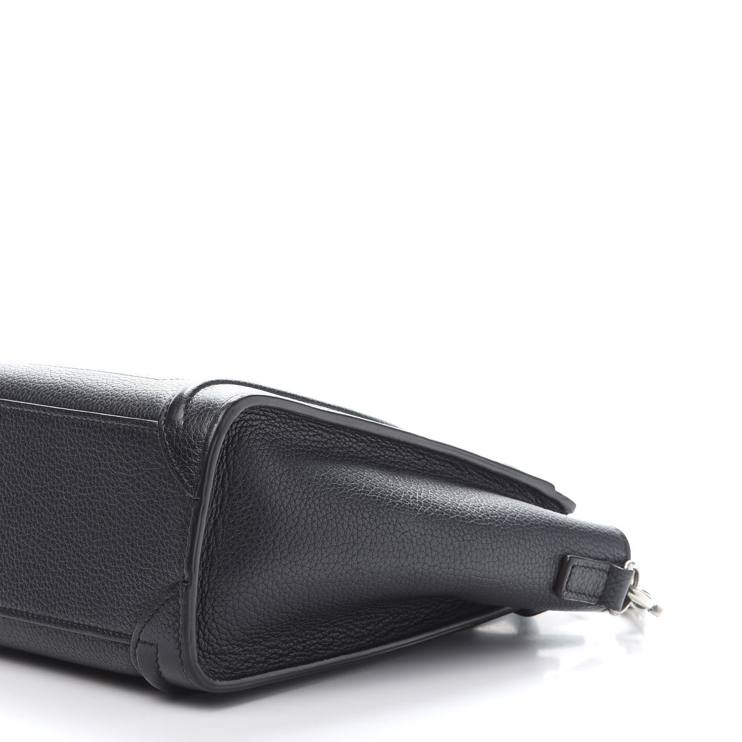 Celine Drummed Calfskin Nano Luggage Black 8 of 9