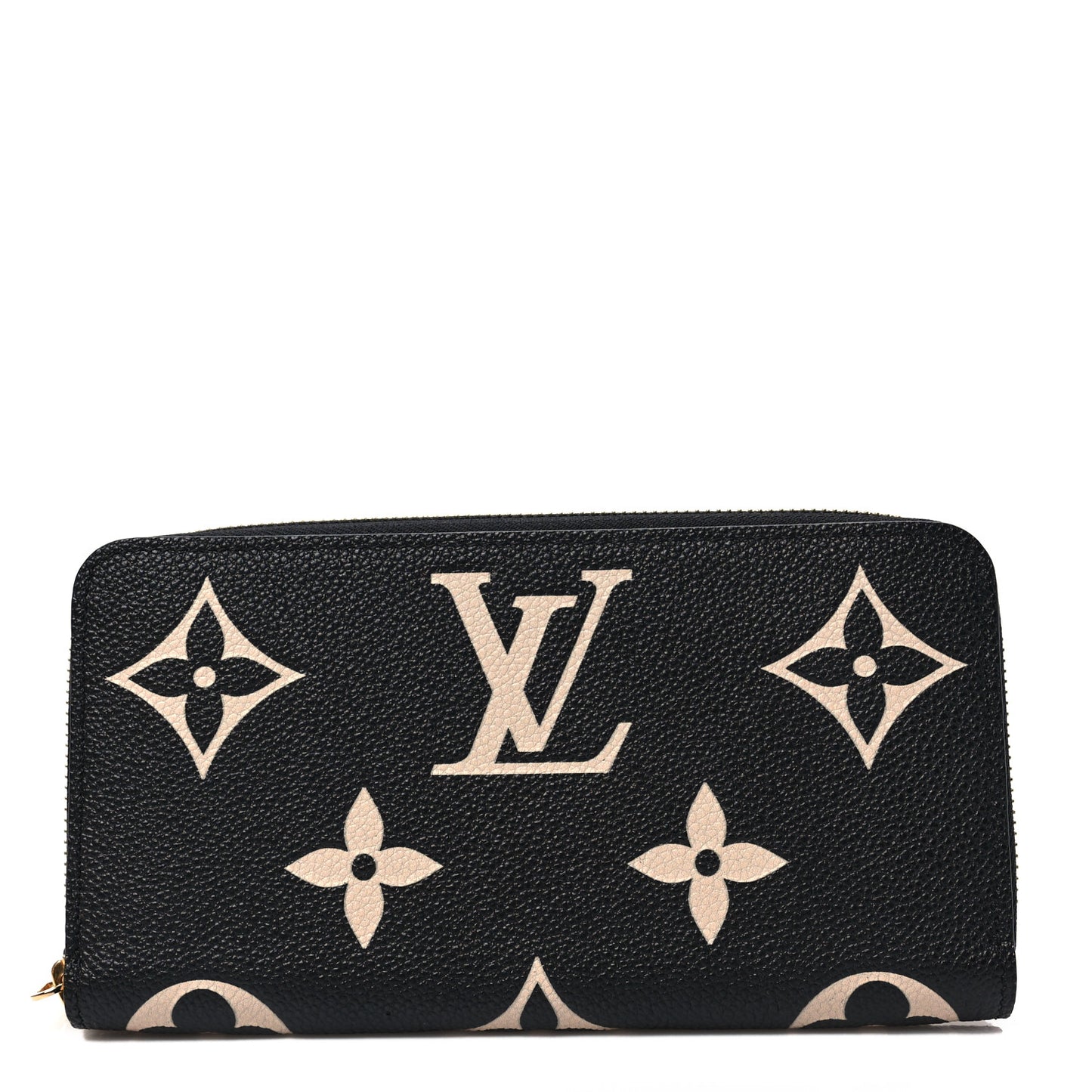 Empreinte Monogram Giant Zippy Wallet Black Beige