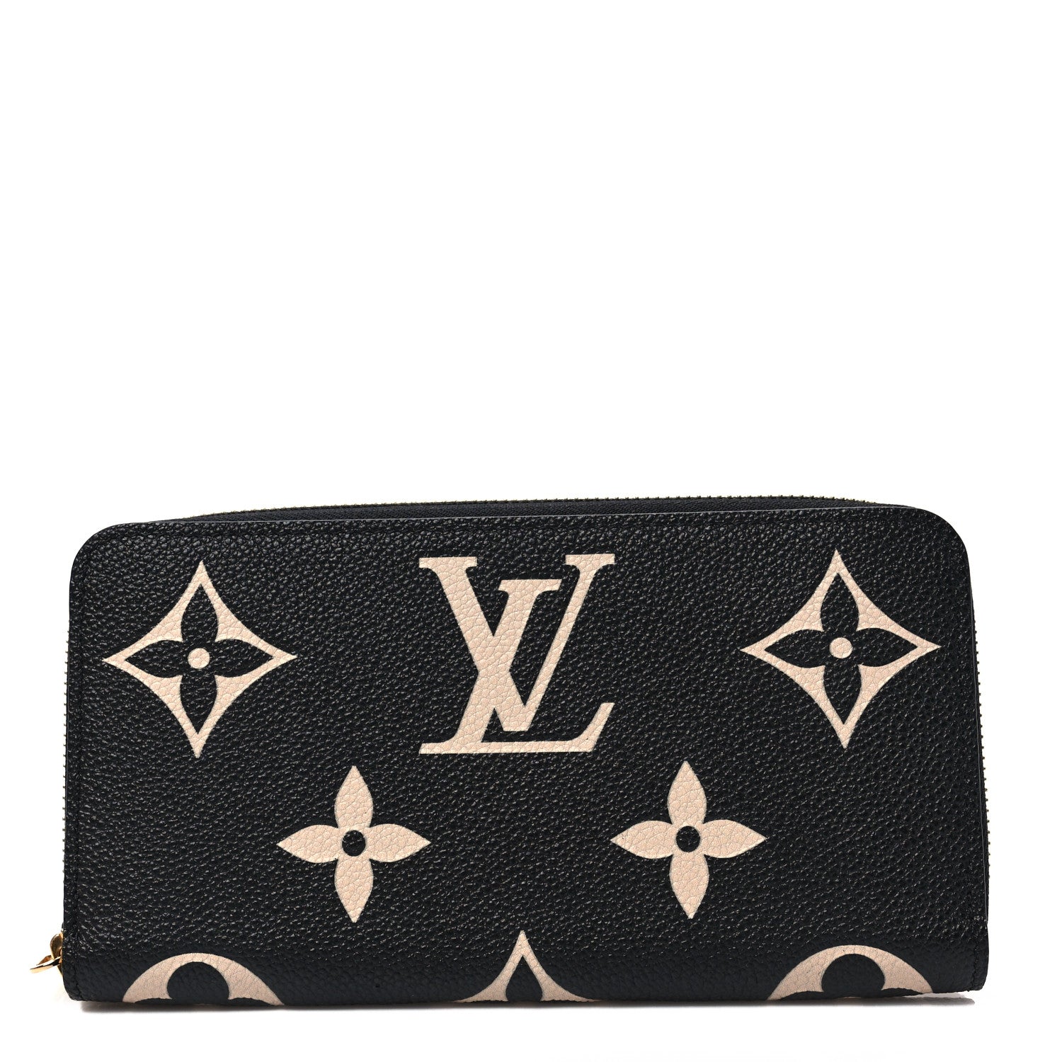 Louis Vuitton Empreinte Monogram Giant Zippy Wallet Black Beige 1 of 7