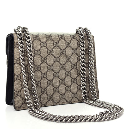 Gucci GG Supreme Monogram Mini Dionysus Shoulder Bag Black 3 of 10