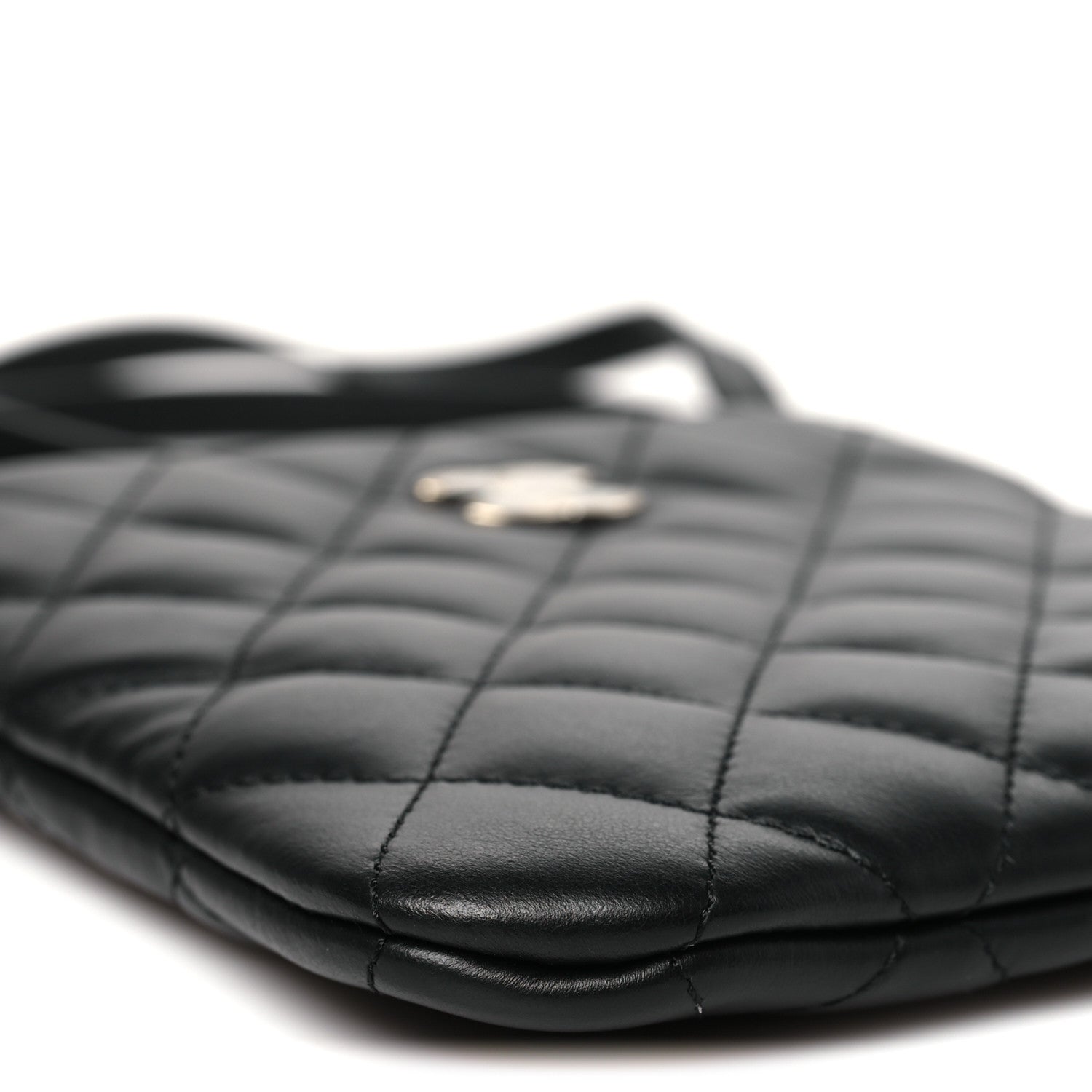 Chanel Lambskin Quilted Uniform Crossbody Bag Black 9 of 11