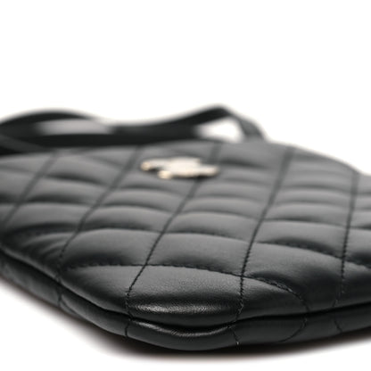 Chanel Lambskin Quilted Uniform Crossbody Bag Black 9 of 11