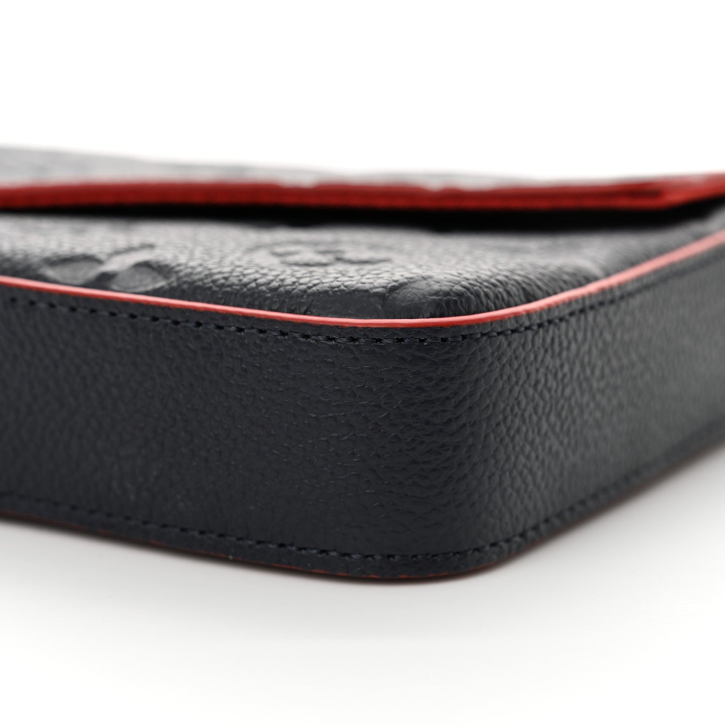 Empreinte Pochette Felicie Chain Wallet Marine Rouge