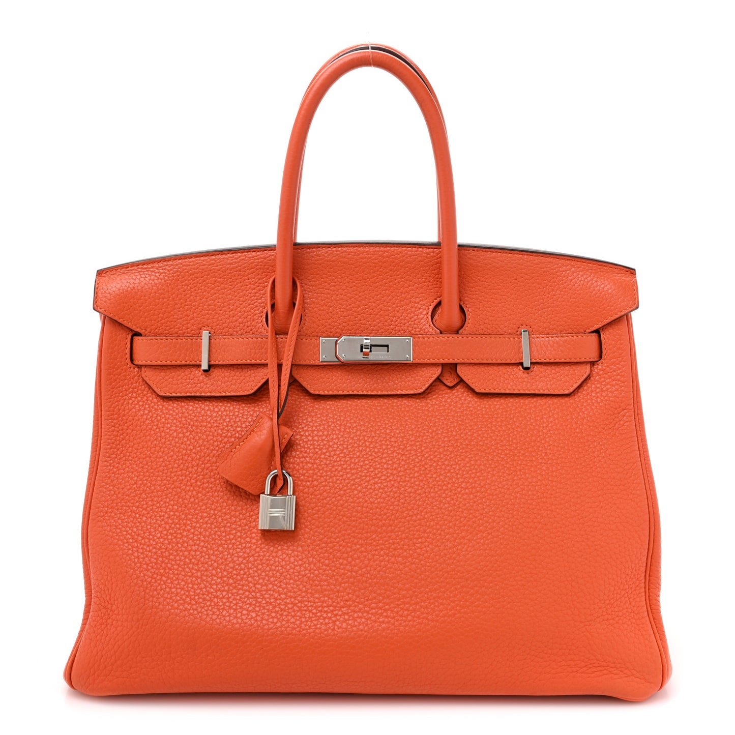 Taurillon Clemence Birkin 35 Orange