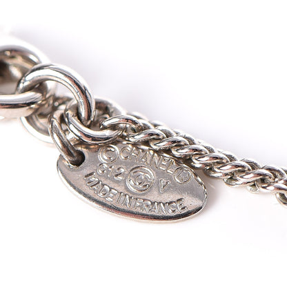 Chanel Crystal Timeless CC Necklace Silver 6 of 6