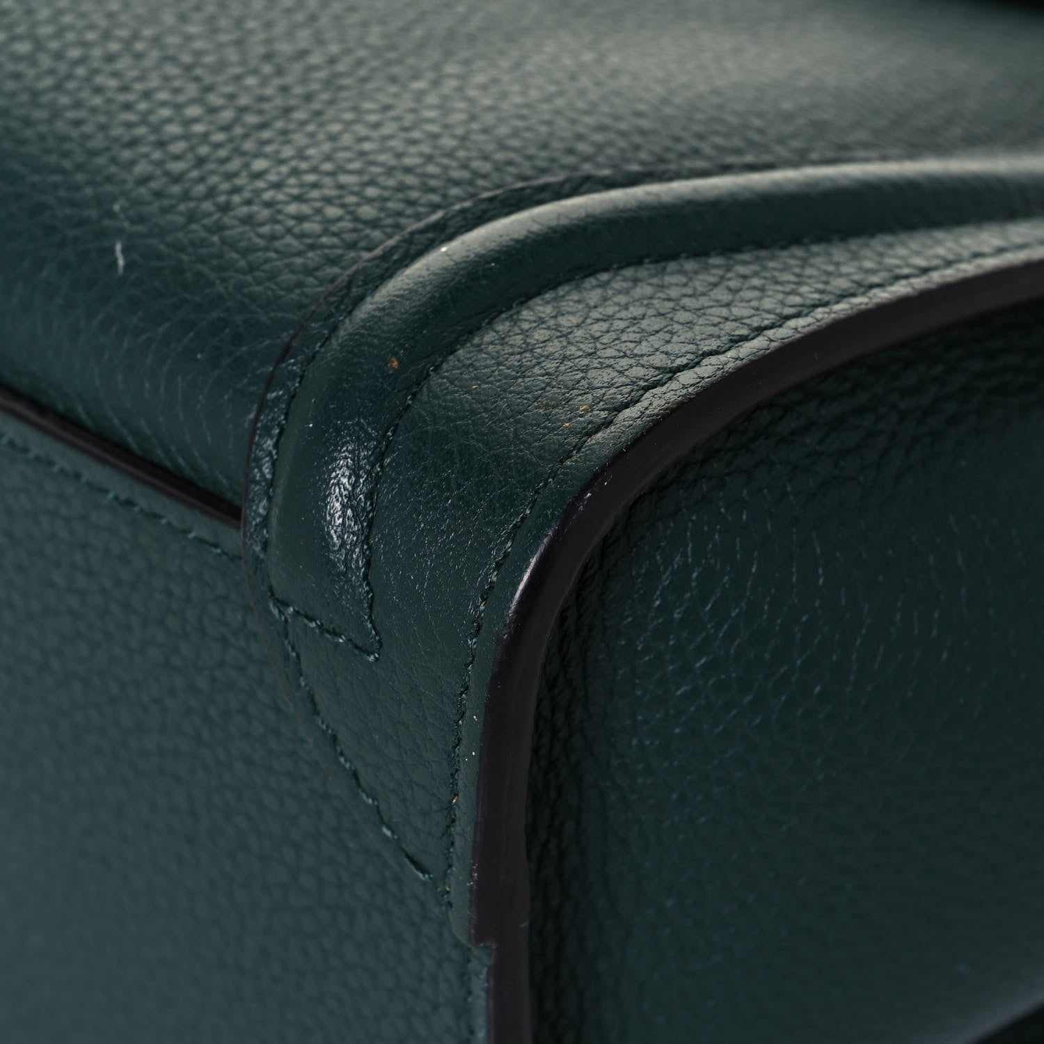 Celine Drummed Calfskin Nano Luggage Amazone 11 of 15