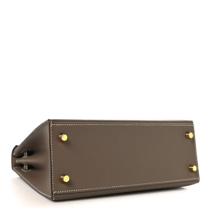 Hermes Epsom Kelly Sellier 25 Etoupe 4 of 13
