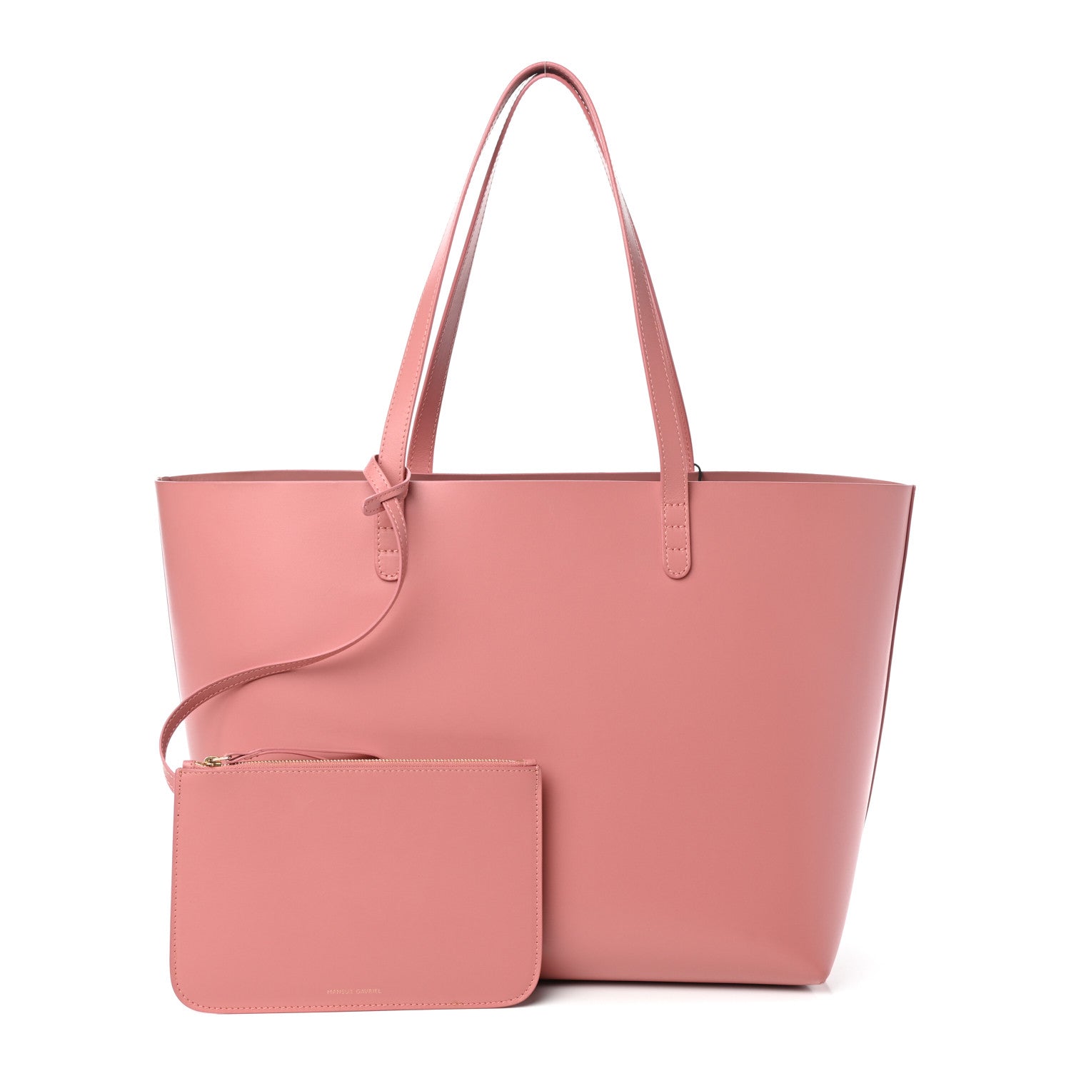 Mansur Gavriel Calfskin Large Shopping Tote Blush 1 of 9