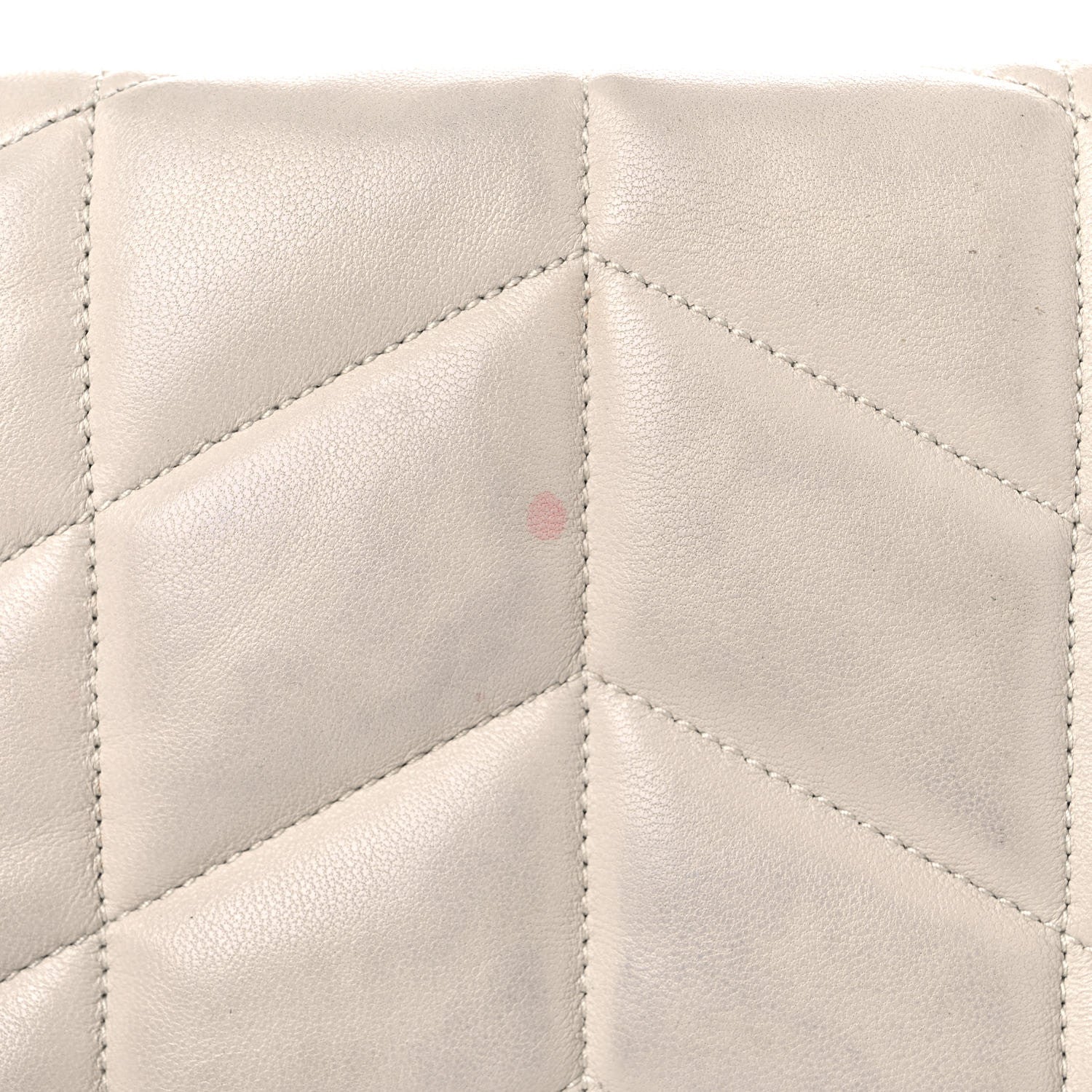 Saint Laurent Lambskin Quilted Toy Loulou Puffer Monogram Chain Satchel Crema Soft 17 of 19
