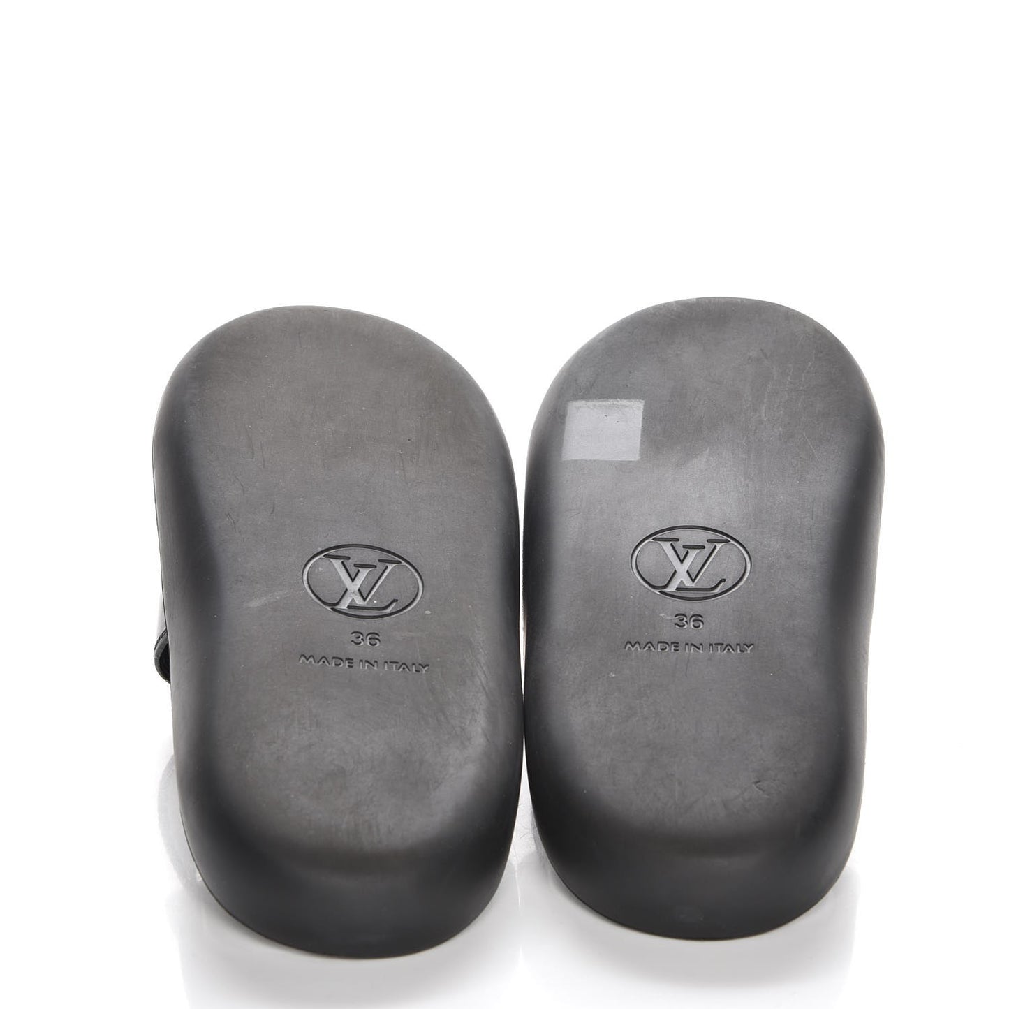 Calfskin Checkpoint World Tour Flat Mules 36