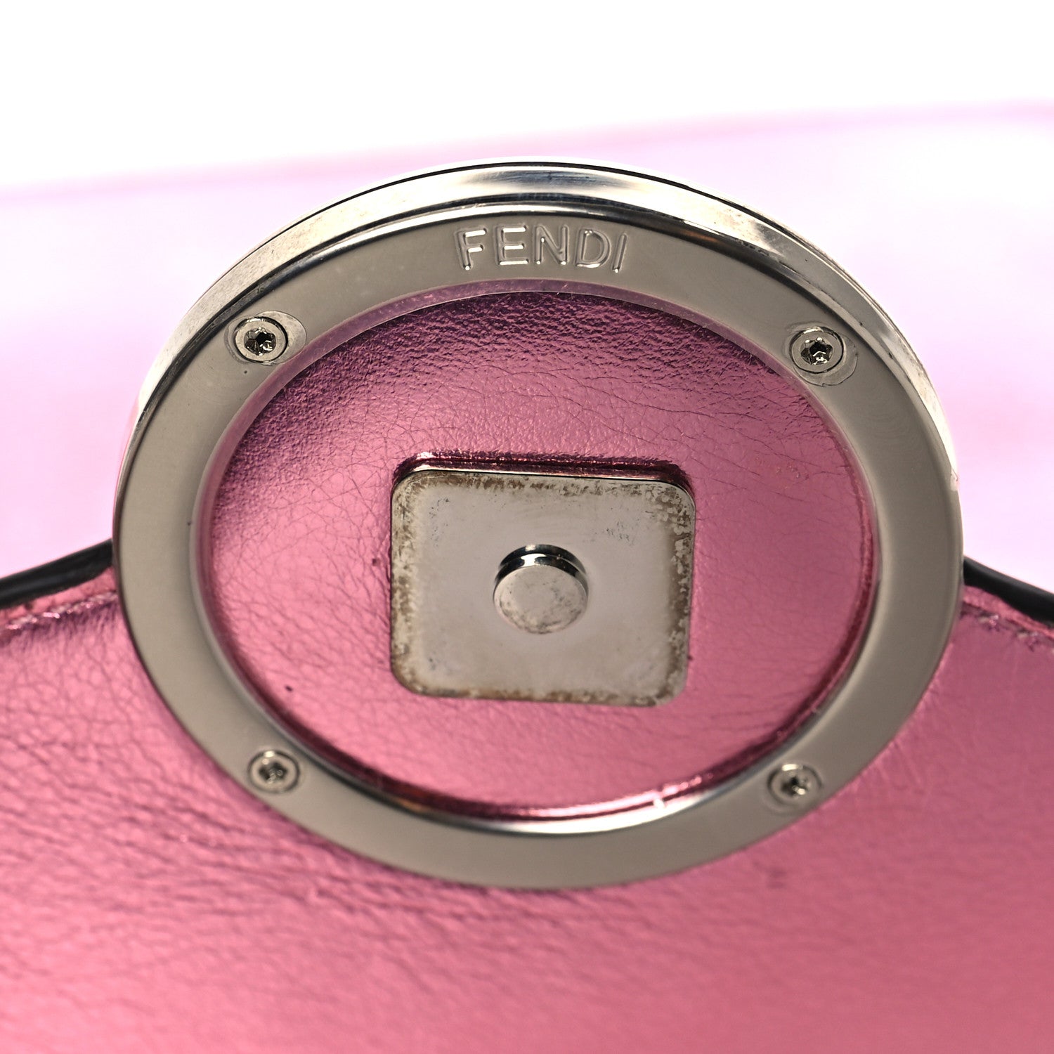 Fendi Vitello Catalan Mirror F is Fendi Medium Envelope Wallet on Chain Fuxia Chiaro 10 of 12