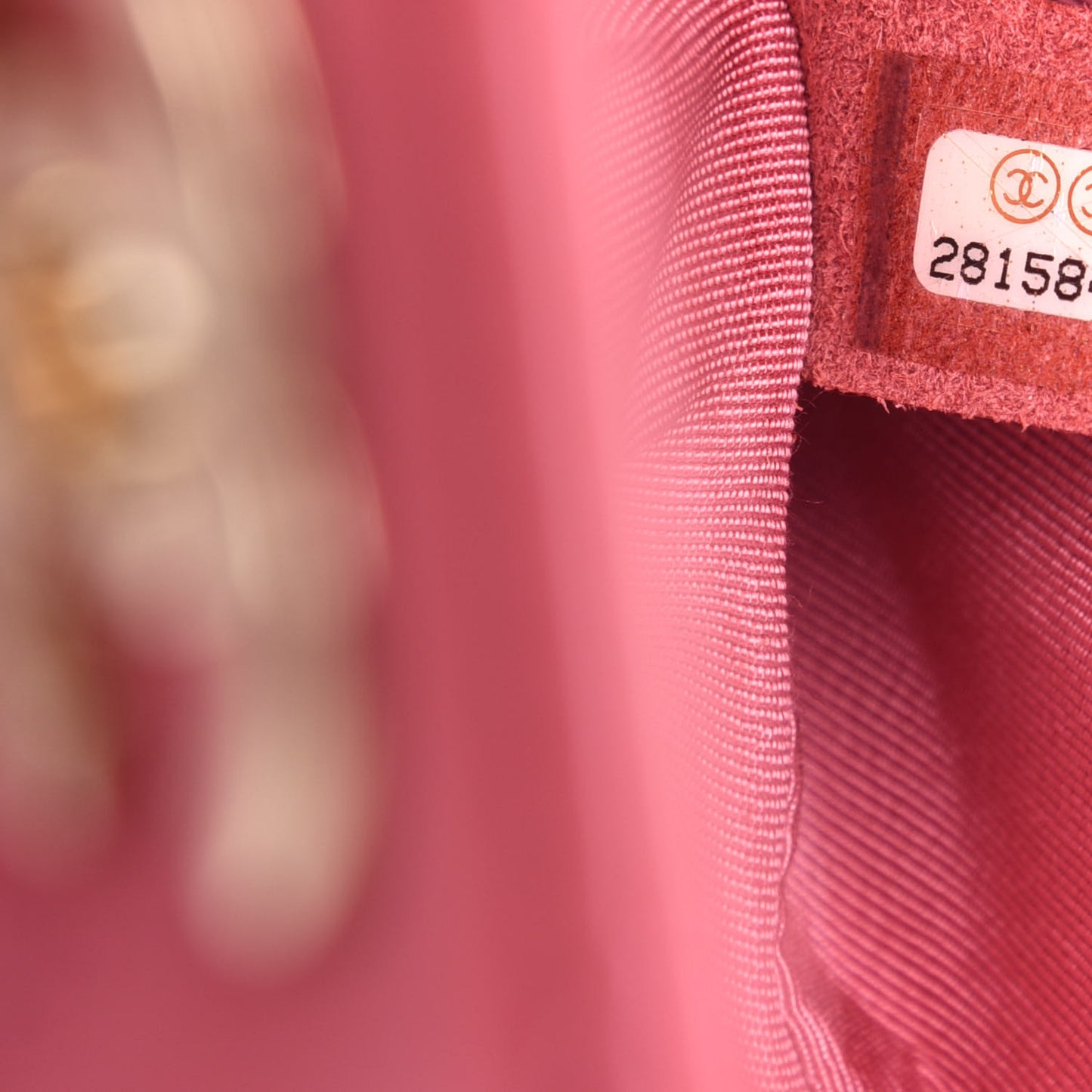 Calfskin Chevron Quilted Mini Statement Flap Pink