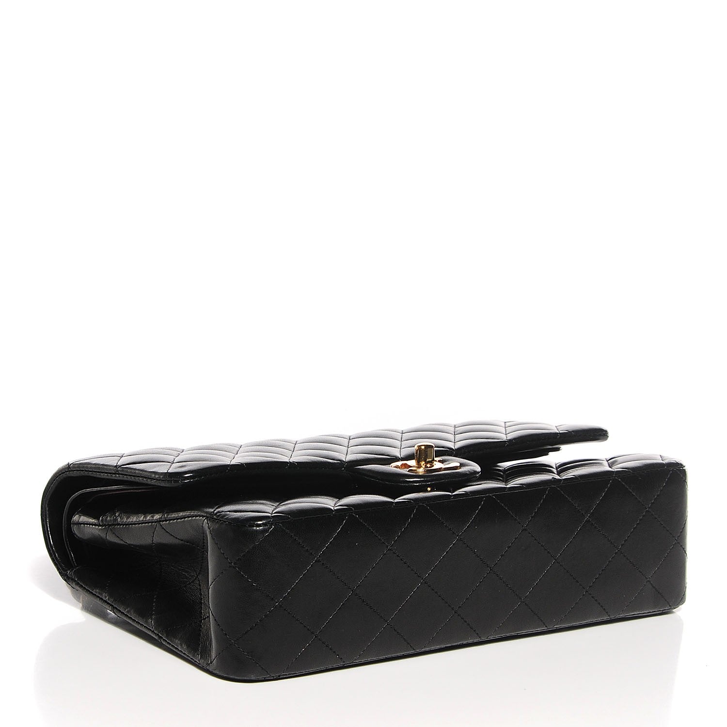 Chanel Lambskin Quilted Medium Double Flap Black 4 of 8