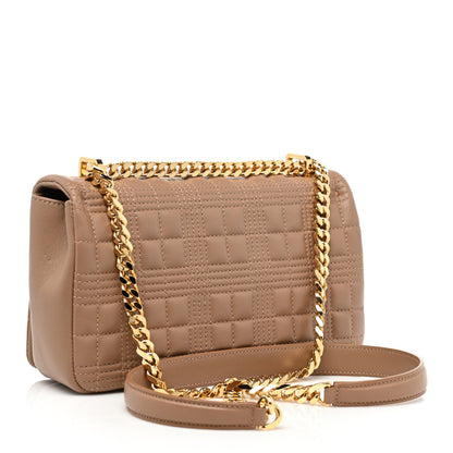 Burberry Lambskin Quilted Small Lola Bag Camel 3 of 11