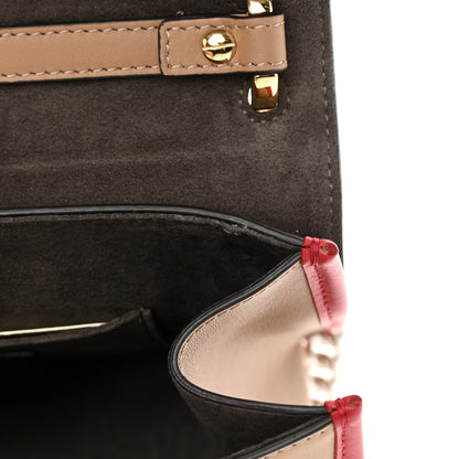 Fendi Calfskin F is Fendi Studded Small Kan I Shoulder Bag Tan 11 of 12