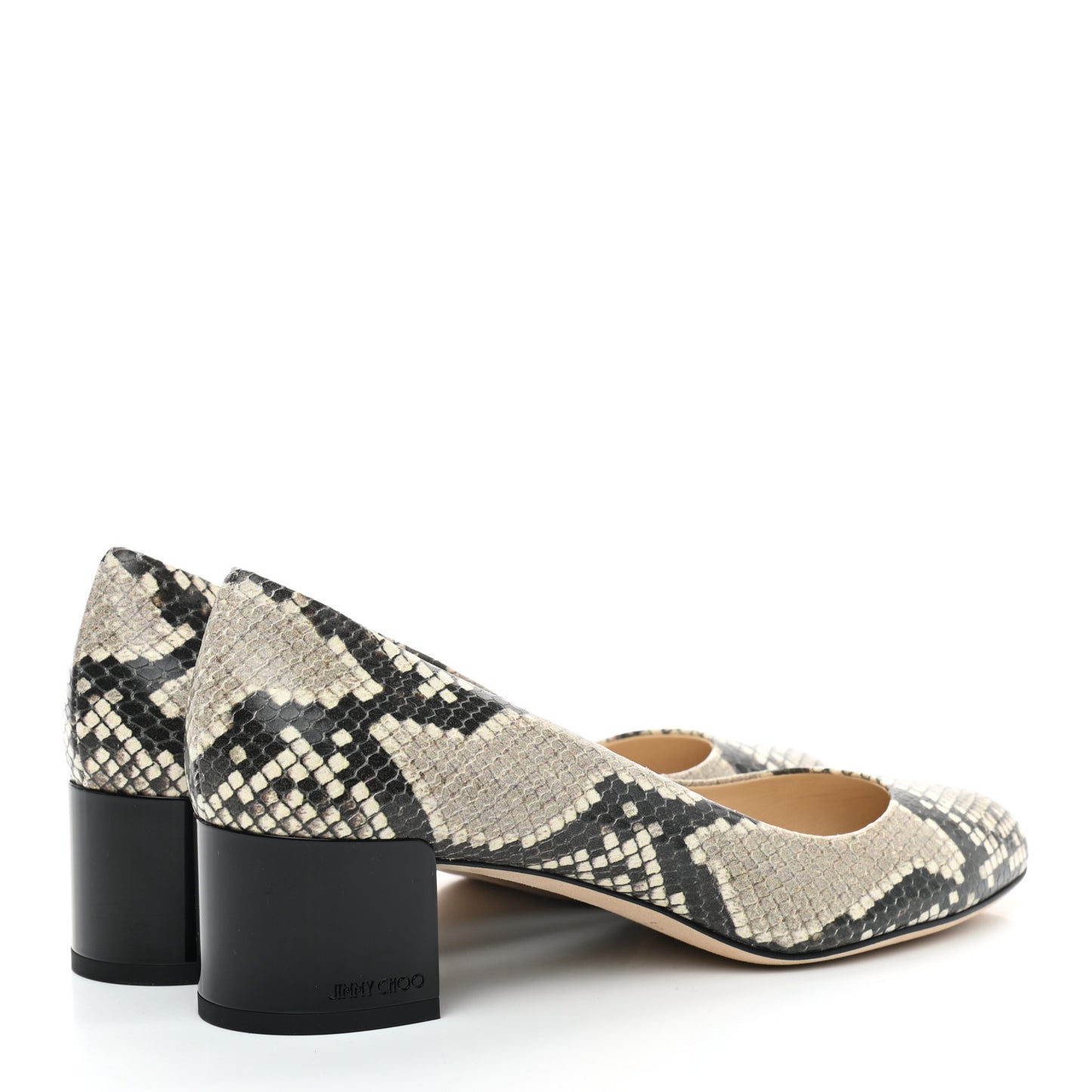 Calfskin Python Embossed Jessie Pump 37.5 Natural