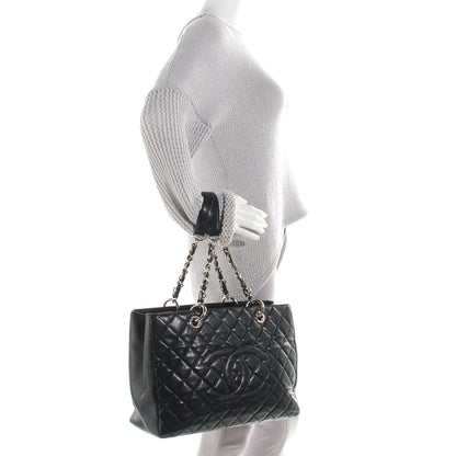 Chanel Caviar Quilted Grand Shopping Tote GST Black 2 of 7