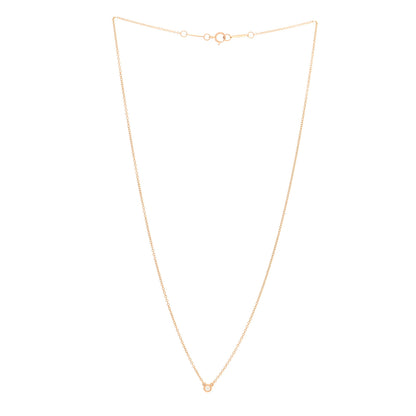 Tiffany 18K Rose Gold Diamond .04ct Elsa Peretti Diamonds by the Yard Pendant Necklace 3 of 4