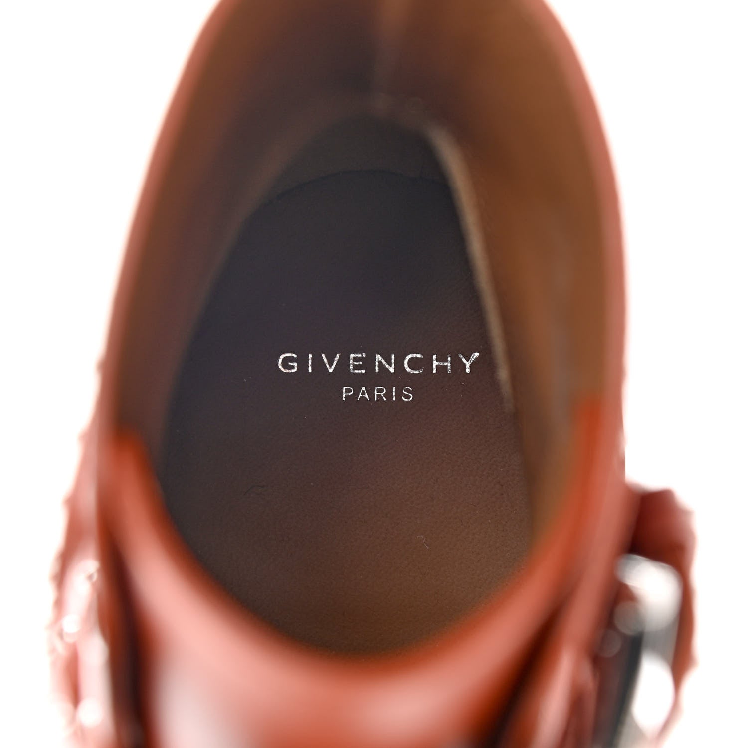 Givenchy Calfskin Studded Prue Buckle Bootie 36.5 Cognac 8 of 12