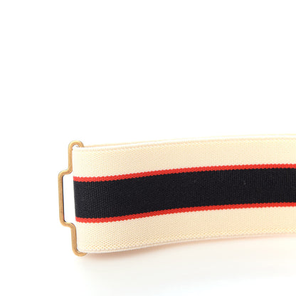 Gucci Jacquard Crystal Stripe Double G Belt 95 38 White 5 of 6
