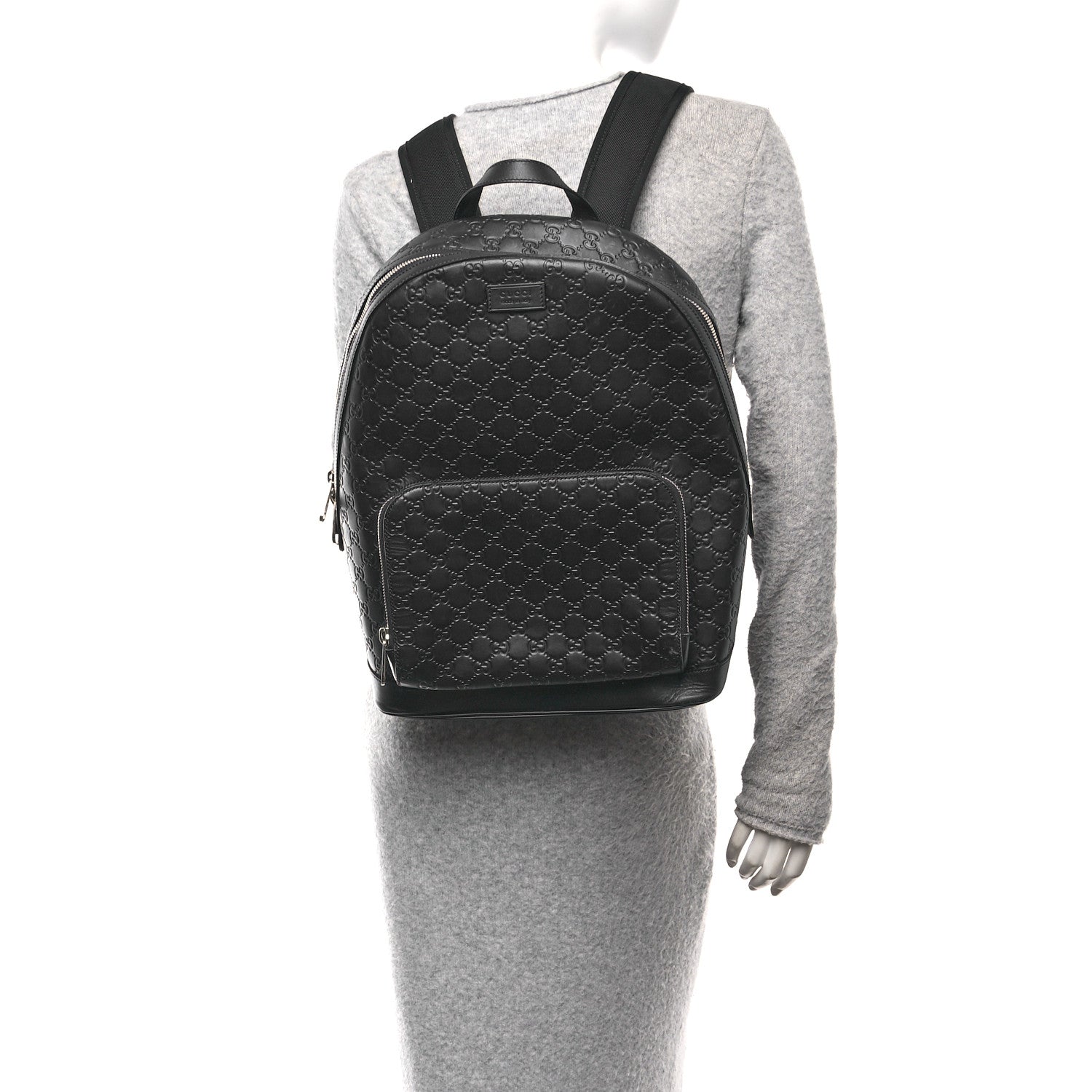 Gucci Guccissima Signature Day Backpack Blue 2 of 10