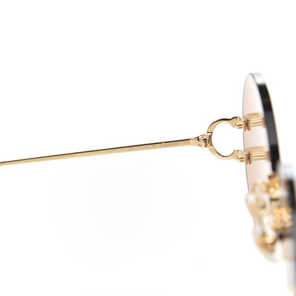 Cartier Rimless C-Decor Round Sunglasses Brown 5 of 8