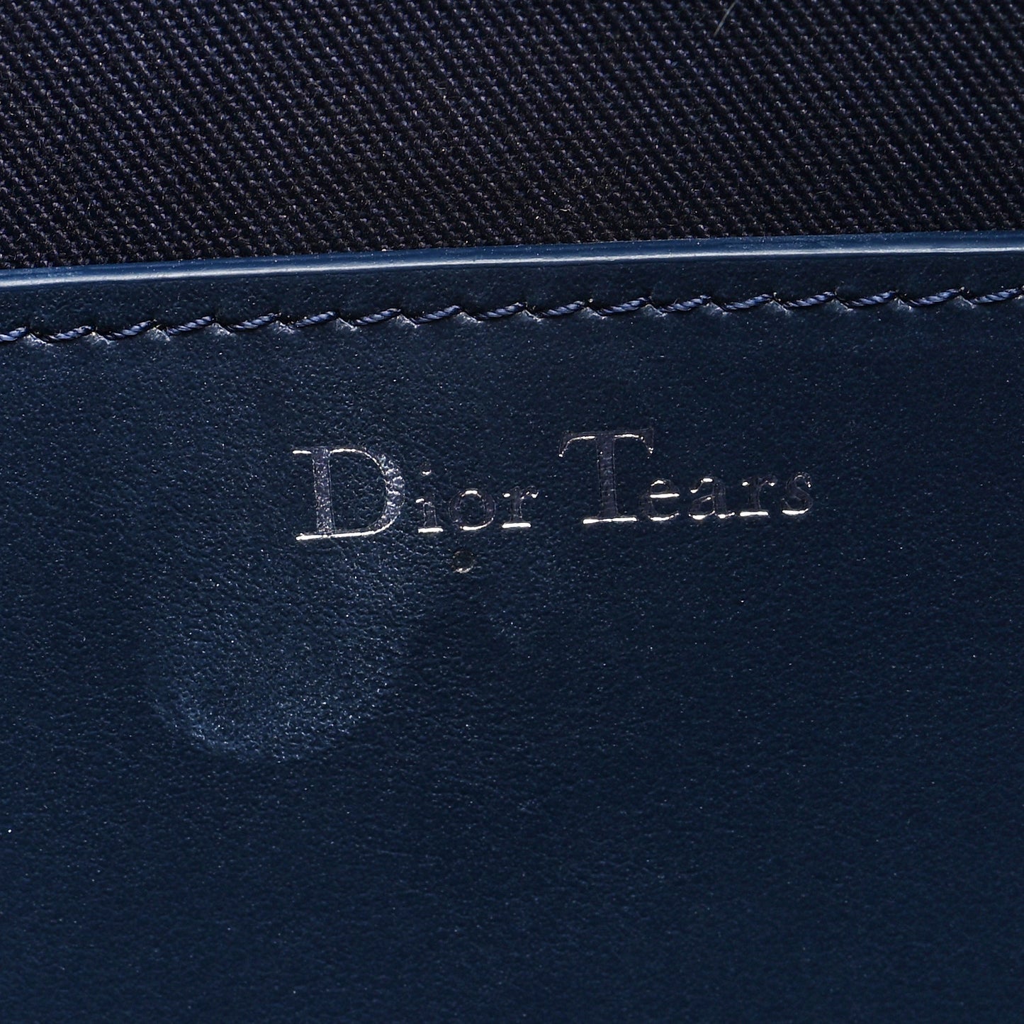 x Denim Tears A5 Oblique Flat Pouch Wristlet Blue