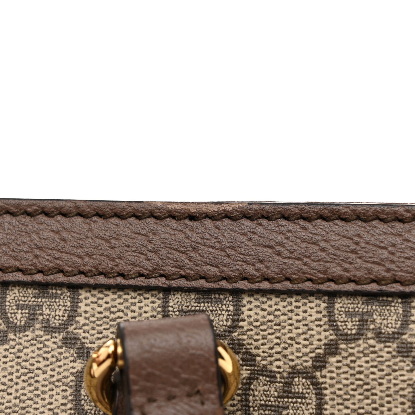 GG Supreme Monogram Medium Ophidia Shopping Tote Brown