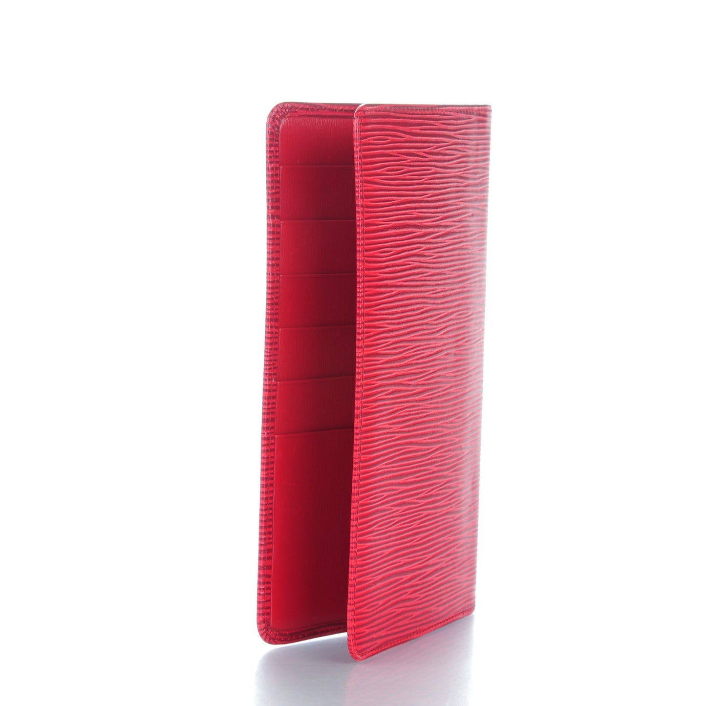 Epi Checkbook Organizer Wallet Castillan Red