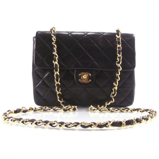 Vintage Lambskin Quilted Medium Flap