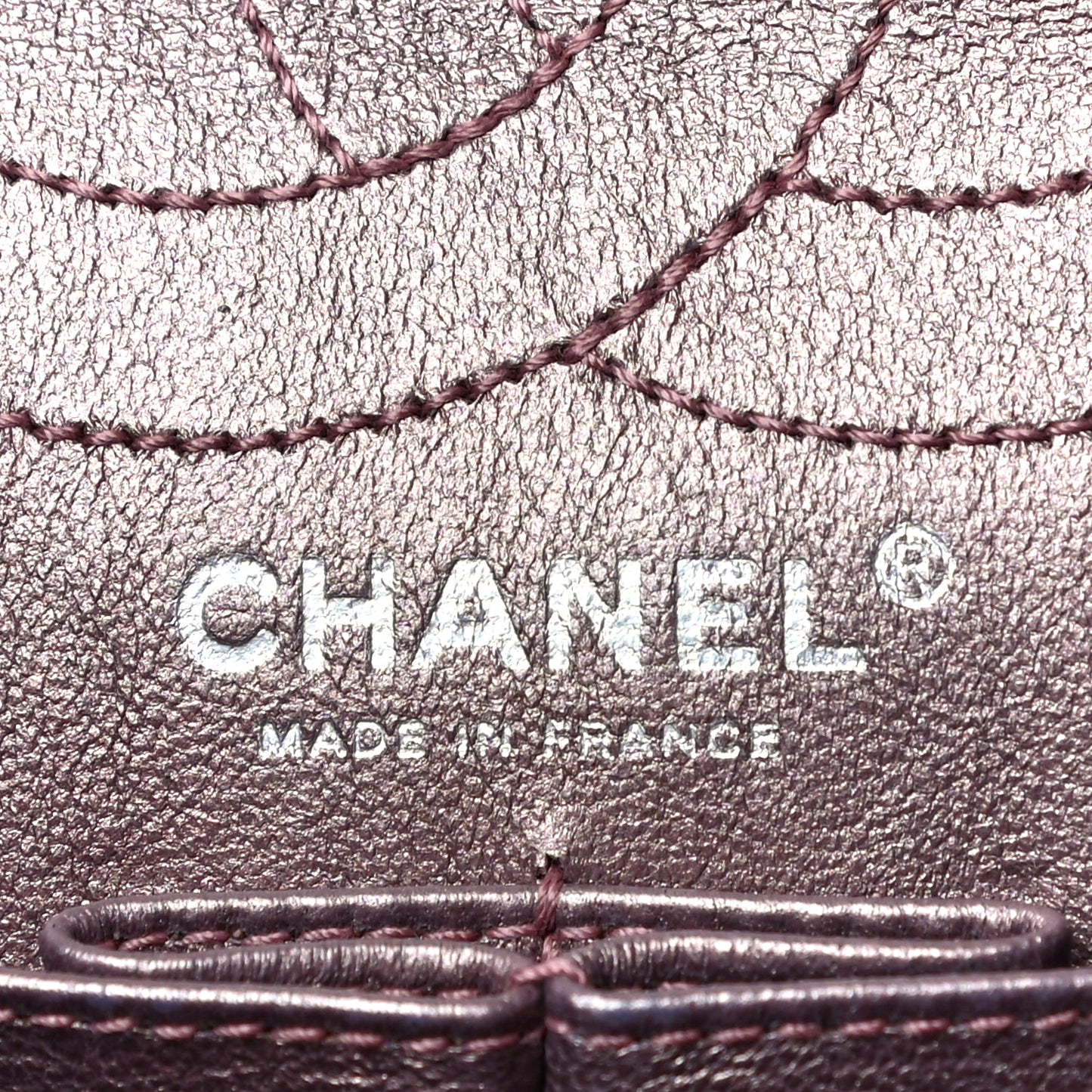 Metallic Calfskin Quilted 2.55 Reissue 226 Flap Rose Fonce