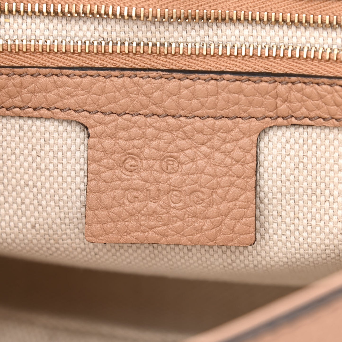 Pebbled Calfskin Medium Soho Flap Crossbody Camelia