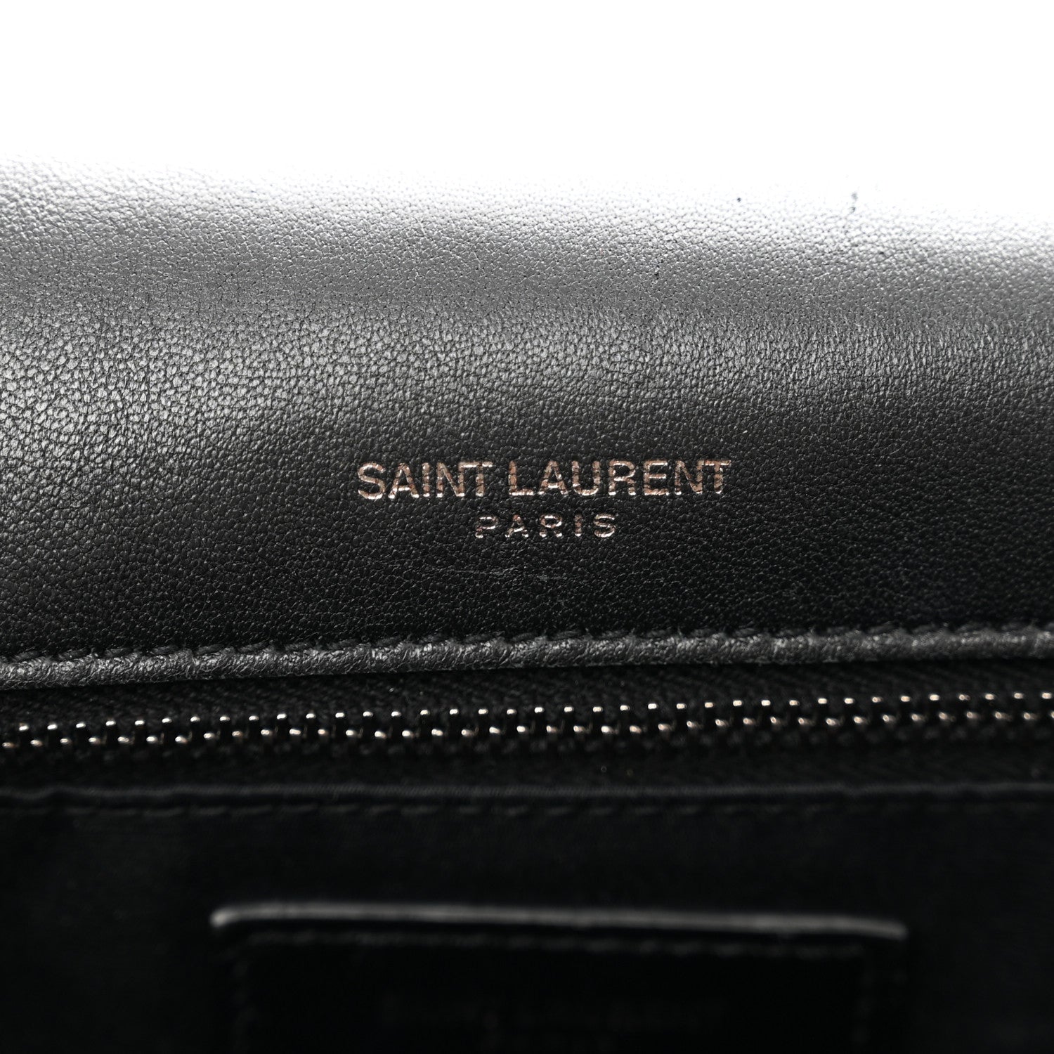 Saint Laurent Patent Crocodile Embossed Lambskin Monogram Medium Niki Chain Satchel Black 6 of 12