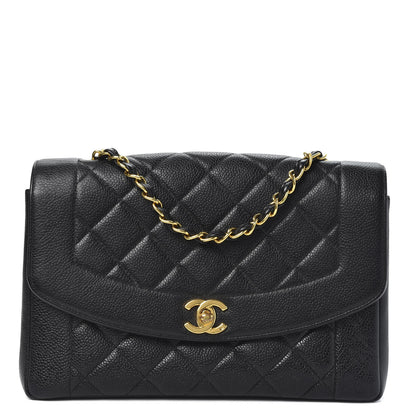 Chanel Caviar Quilted Medium Single Flap Black 1 of 12