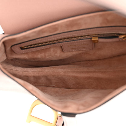 Christian Dior Grained Calfskin Saddle Bag With Strap Blush 5 of 11