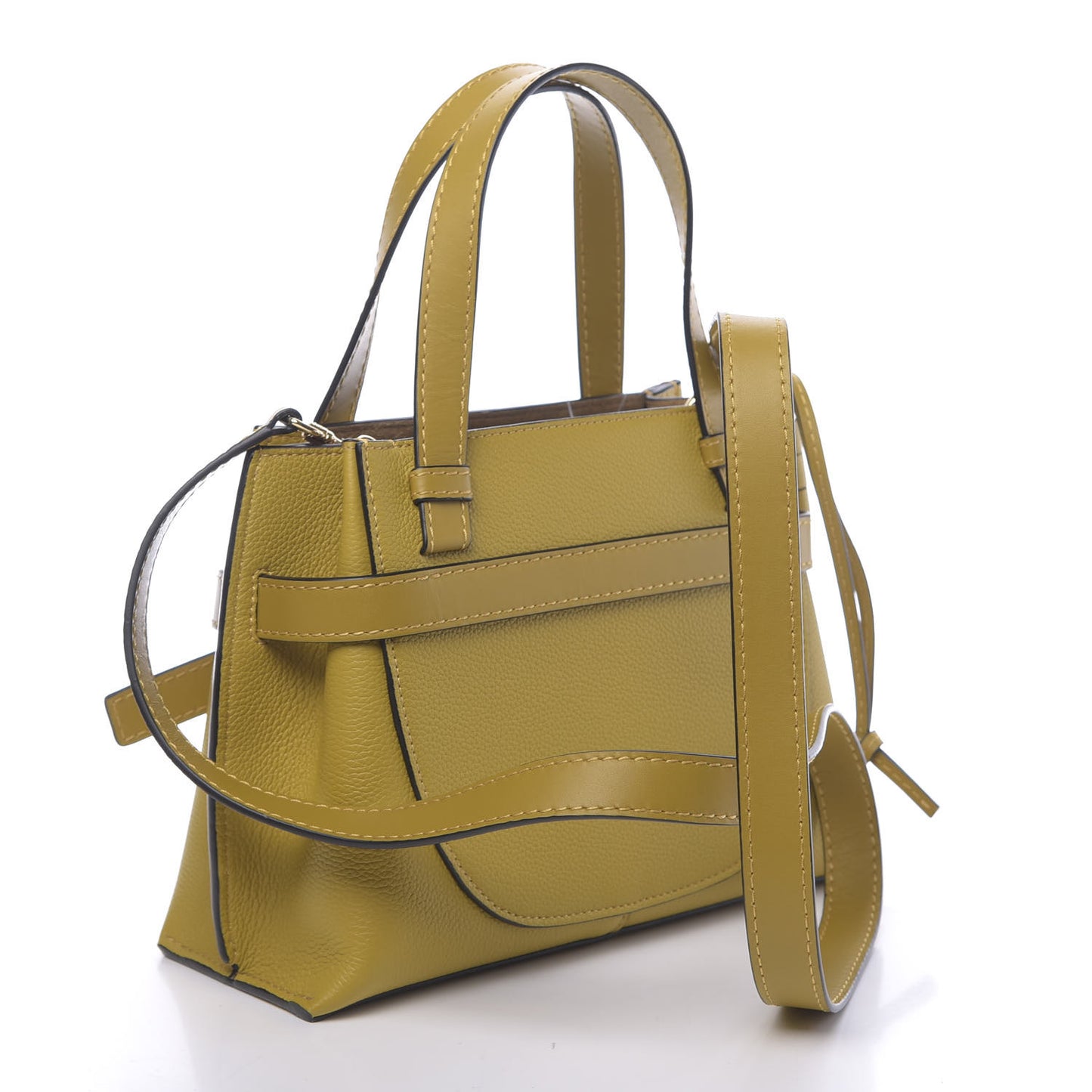 Calfskin Mini Gate Tote Ochre