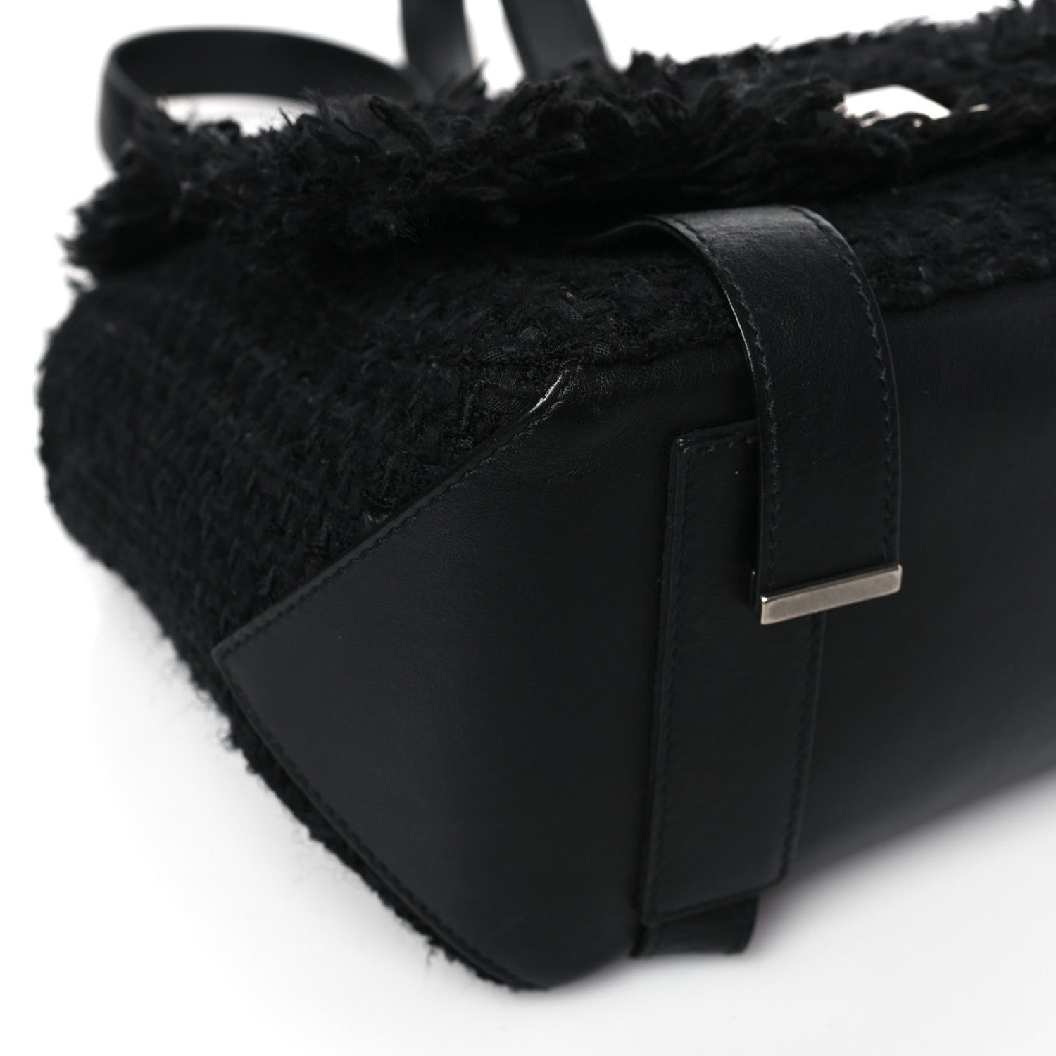 Proenza Schouler Tweed Calfskin Small PS Courier Backpack Black 7 of 8