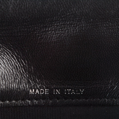 Chanel Lambskin Perforated Yen Wallet Black 7 of 8